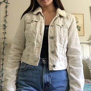 Vintage style corduroy Sherpa jacket